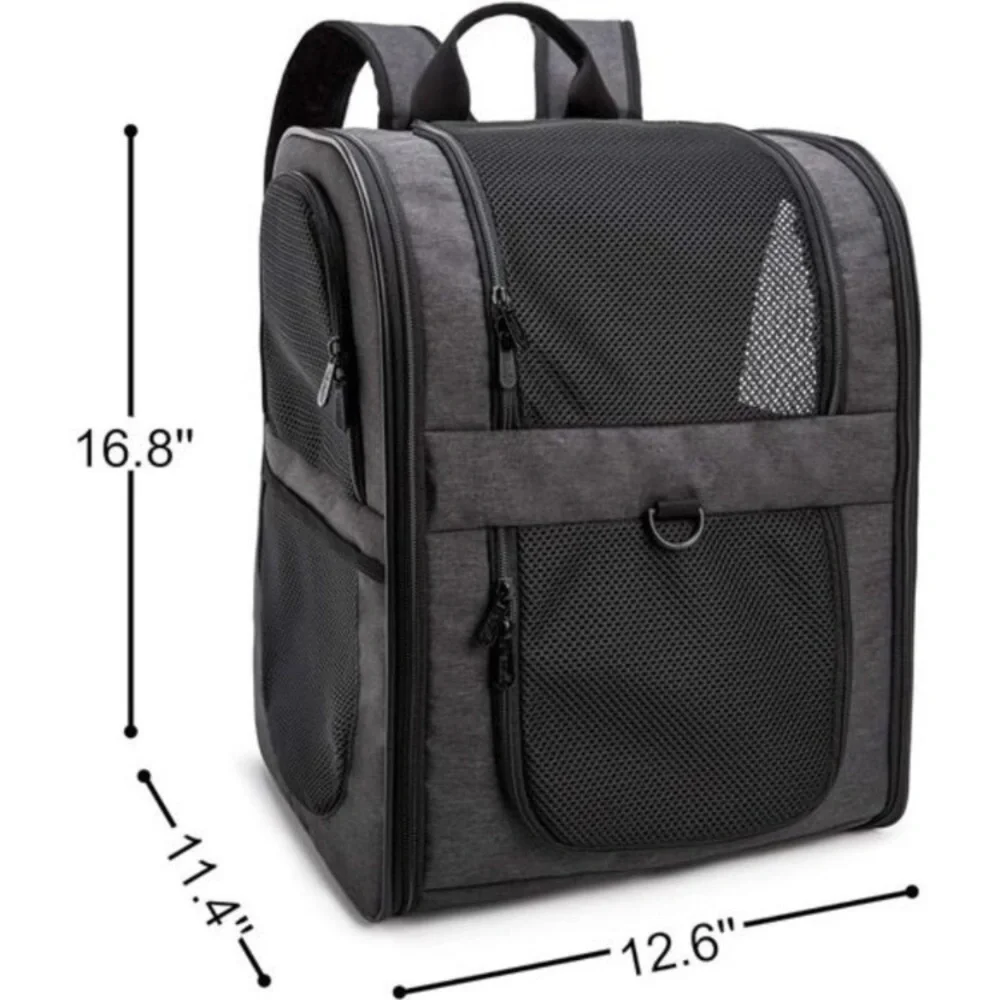 Pet Carrier Backpack for Large/Small Cats and Dogs, Puppies, Safety Features